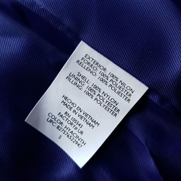 Daisey Fuentes Puffer Vest Blue New Warm Winter Vest - Picture 6 of 6